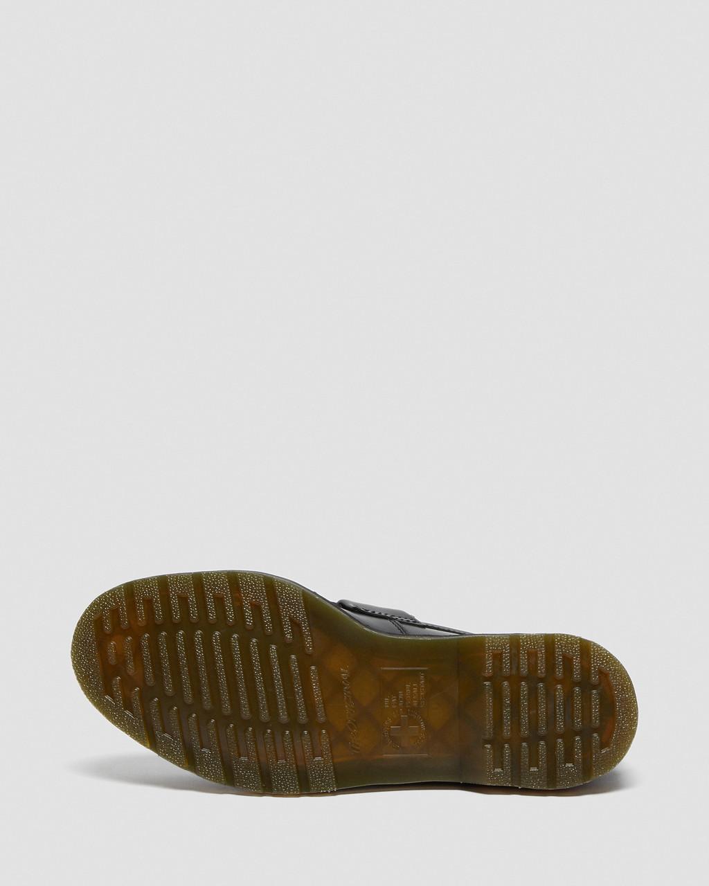 Mocasines Dr Martens Adrian Yellow Stitch Leather Tassel Mujer Negras | 63461319