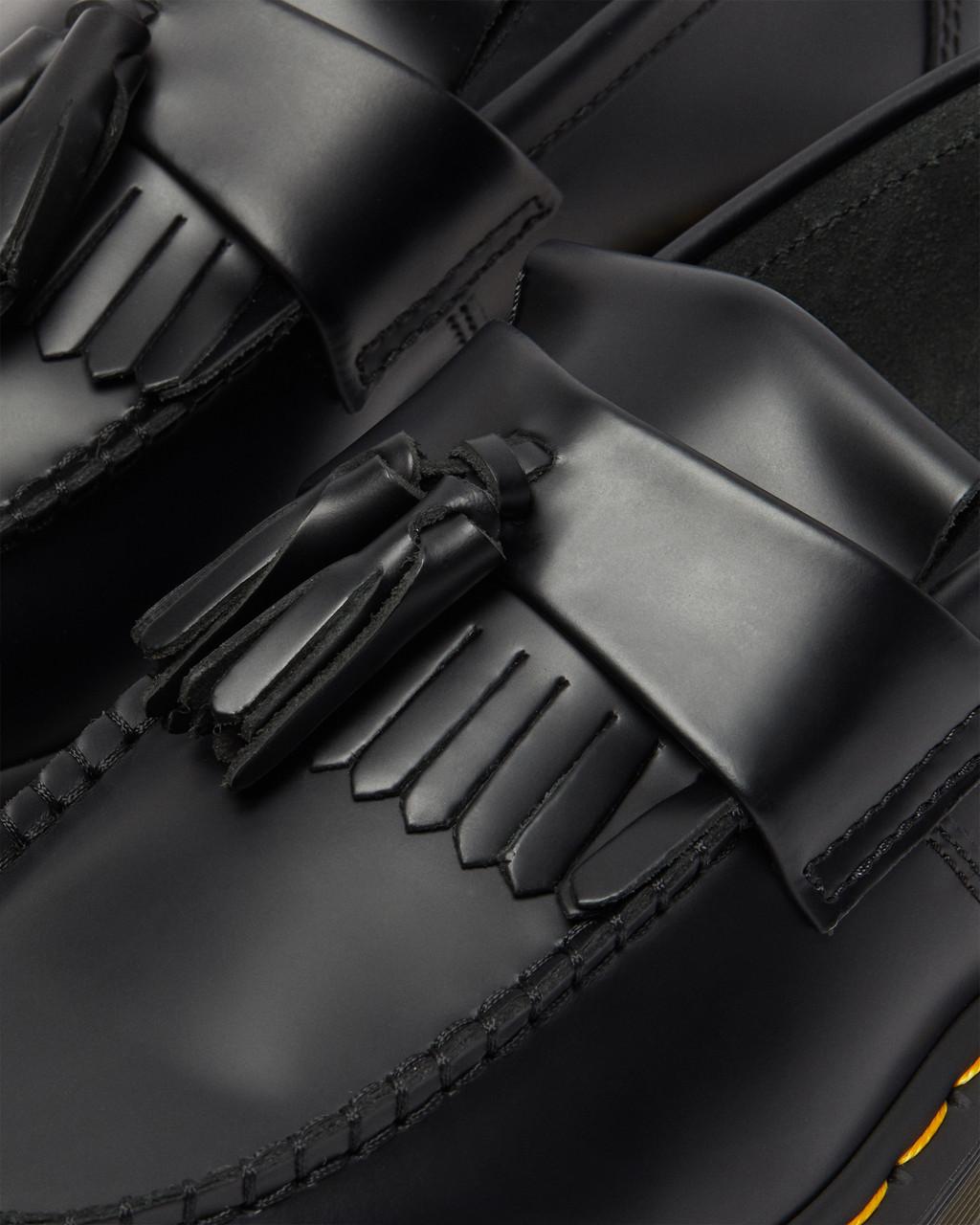 Mocasines Dr Martens Adrian Yellow Stitch Leather Tassel Hombre Negras | 78730835