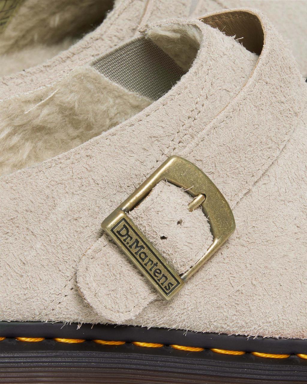 Mulas Dr Martens Isham Faux Shearling Lined Suede Slingback Mujer Beige | 67378908