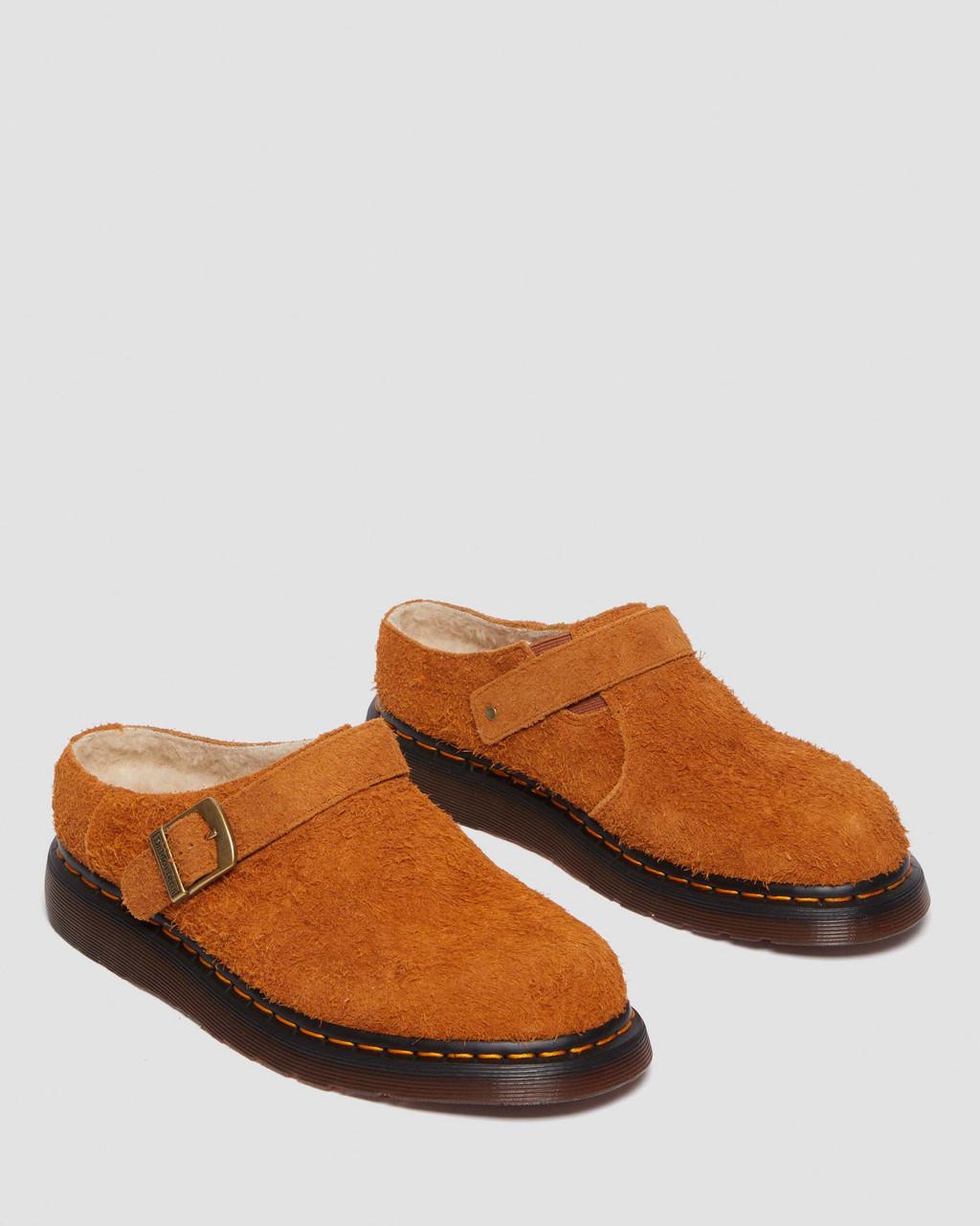 Mulas Dr Martens Isham Faux Shearling Lined Suede Slingback Hombre Marrones | 27876111