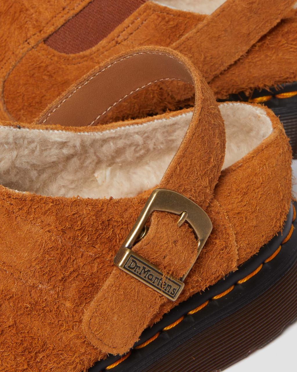 Mulas Dr Martens Isham Faux Shearling Lined Suede Slingback Hombre Marrones | 27876111