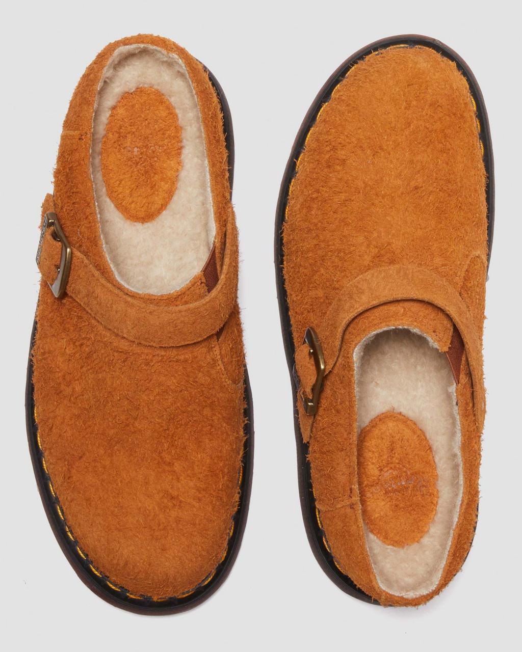 Mulas Dr Martens Isham Faux Shearling Lined Suede Slingback Hombre Marrones | 27876111