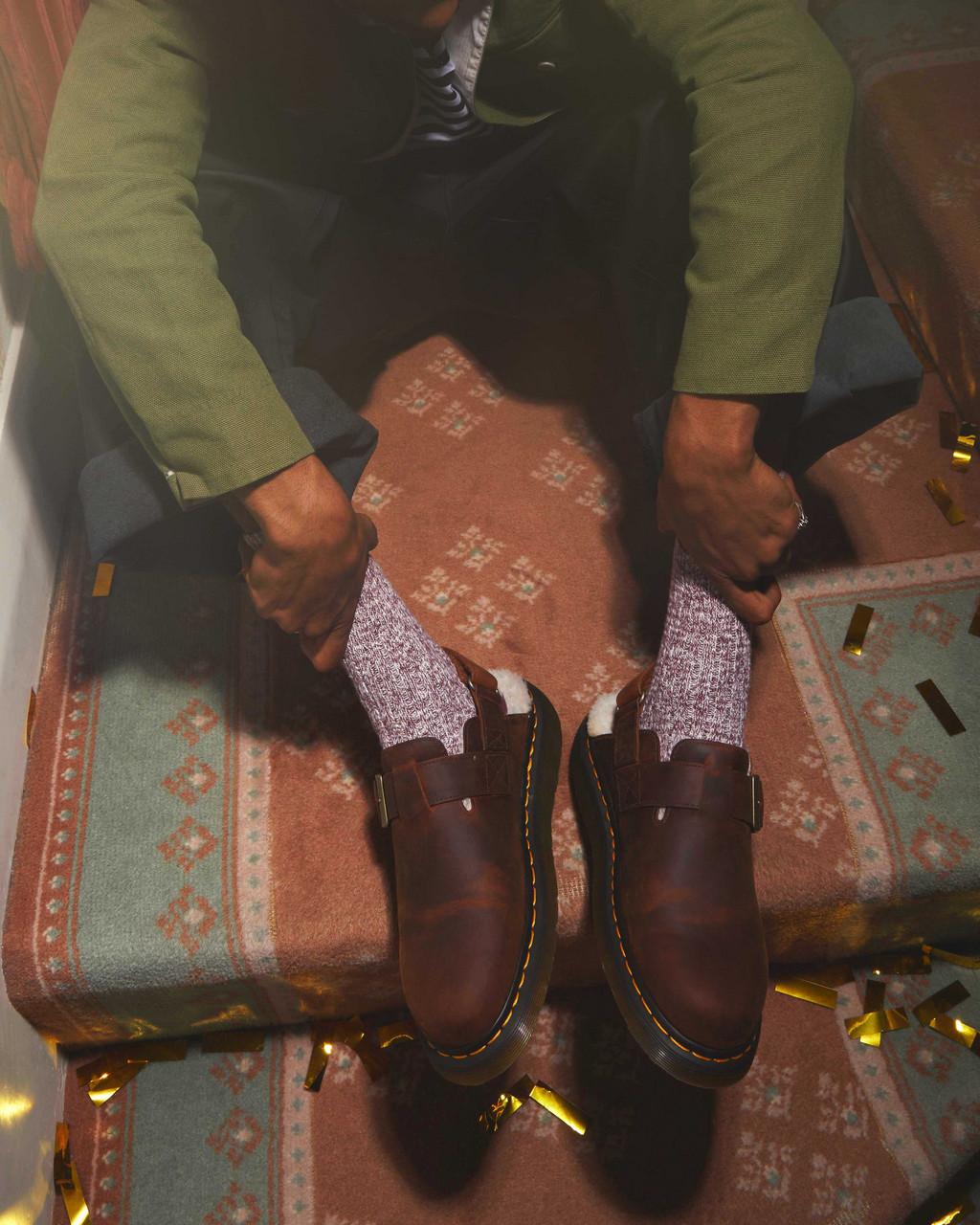 Mulas Dr Martens Jorge II Faux Fur Lined Slingback Hombre Marrones | 99877901
