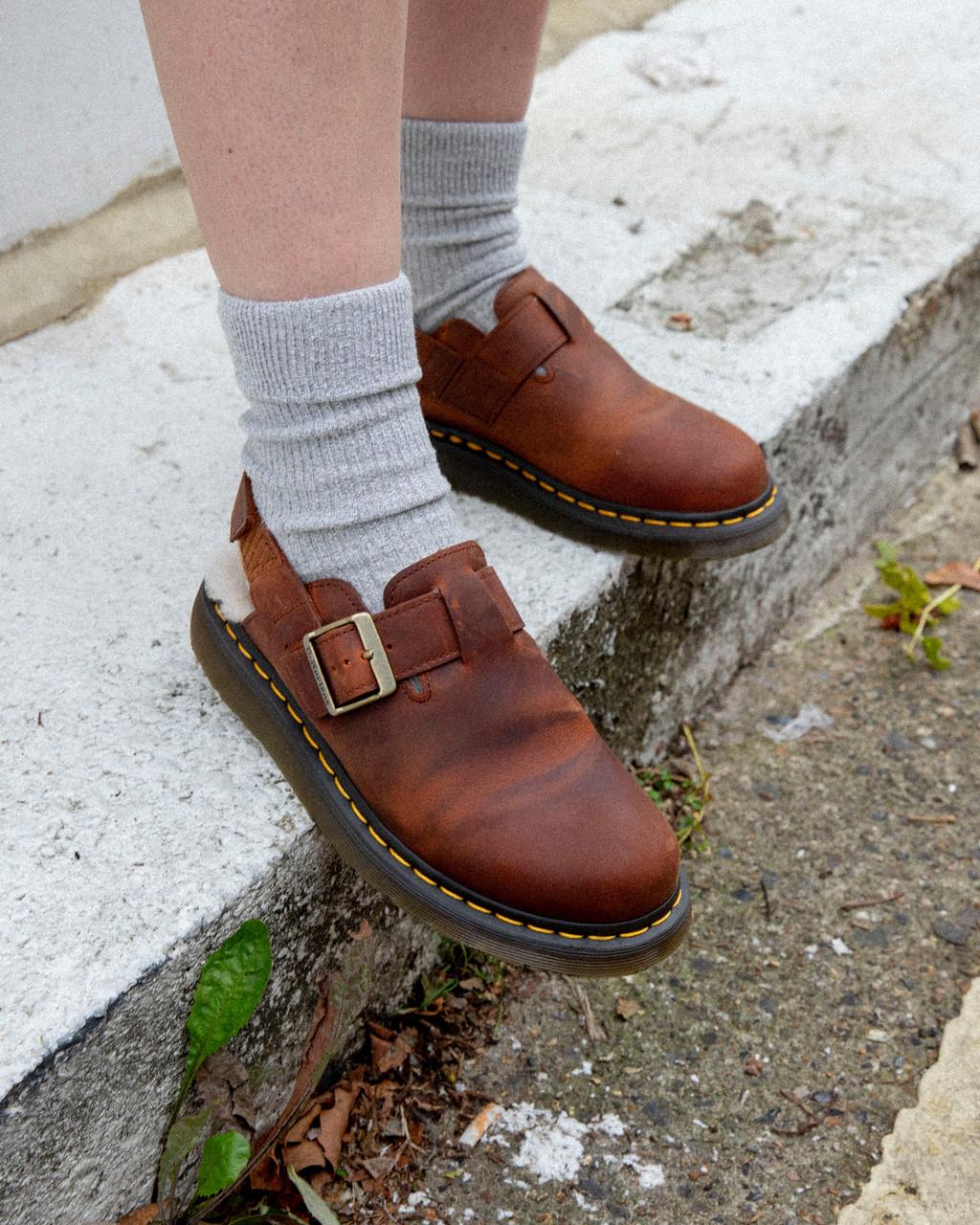 Mulas Dr Martens Jorge II Faux Fur Lined Slingback Hombre Marrones | 99877901