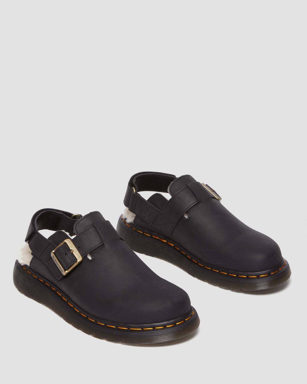 Mulas Dr Martens Jorge II Faux Fur Lined Slingback Mujer Negras | 91237375