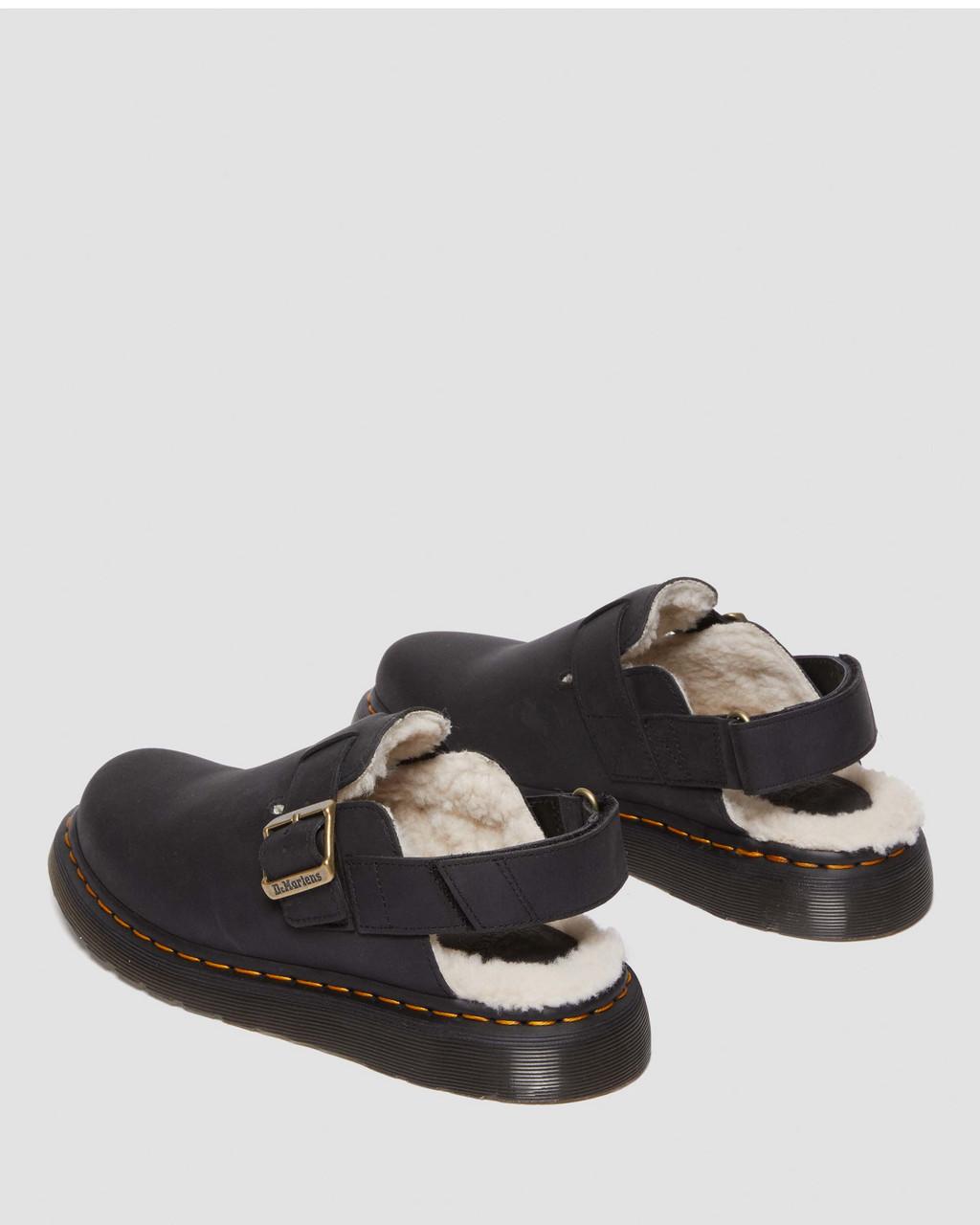 Mulas Dr Martens Jorge II Faux Fur Lined Slingback Mujer Negras | 91237375