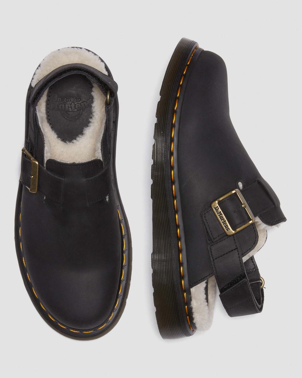 Mulas Dr Martens Jorge II Faux Fur Lined Slingback Mujer Negras | 91237375