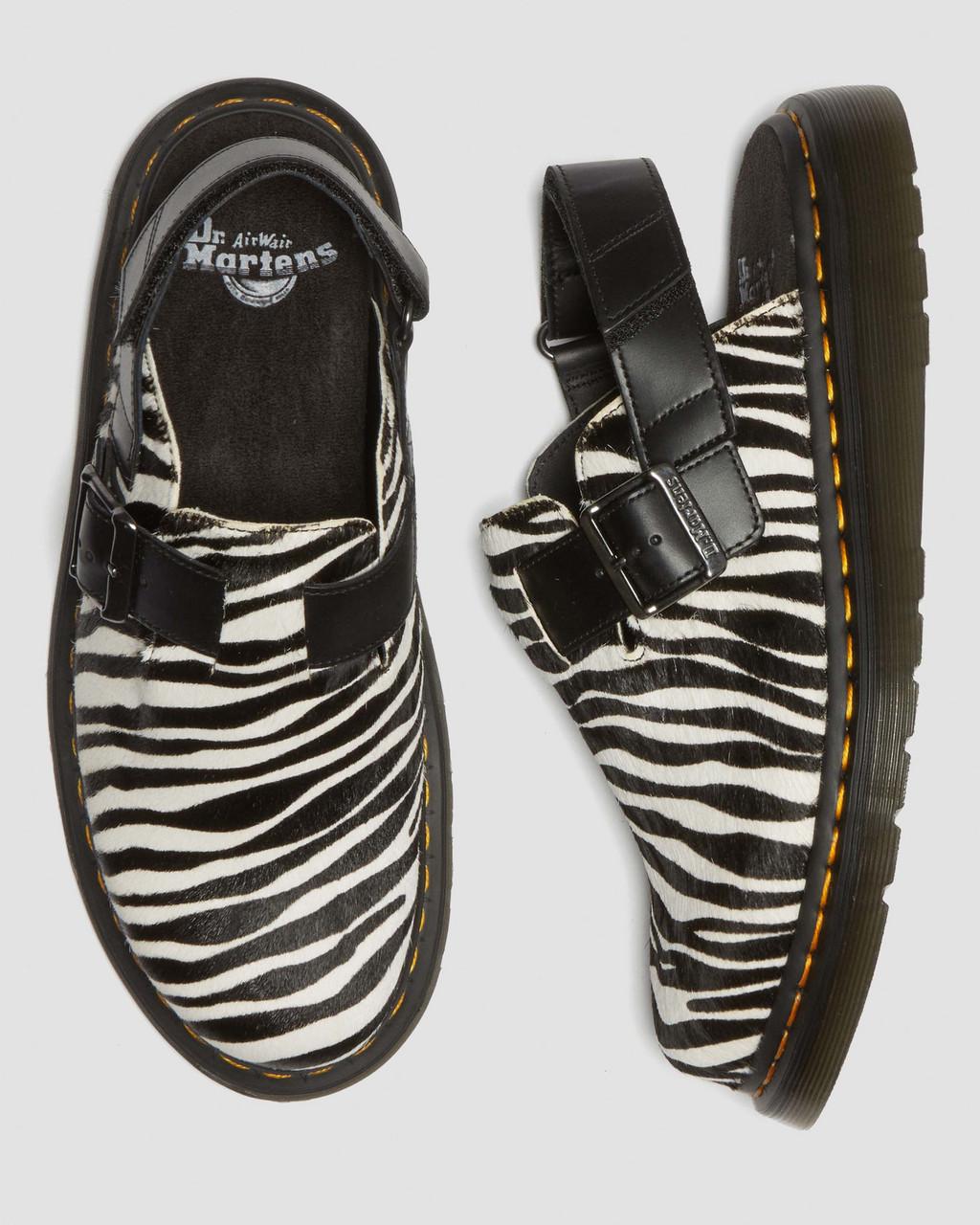 Mulas Dr Martens Jorge II Hair-on Animal Print Slingback Hombre Negras | 74361432