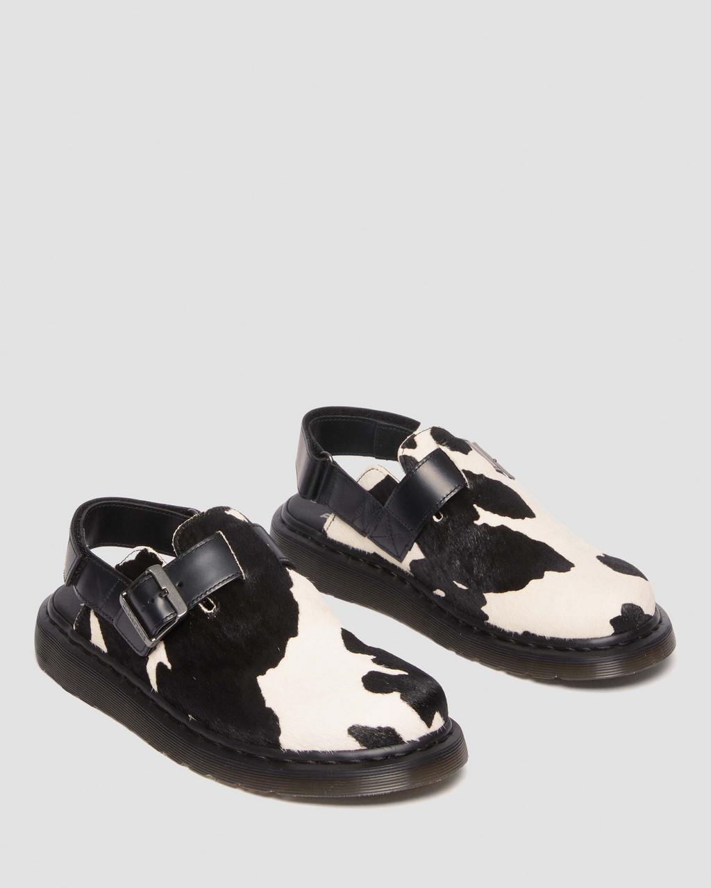 Mulas Dr Martens Jorge II Hair-on Animal Print Slingback Mujer Negras | 45292563