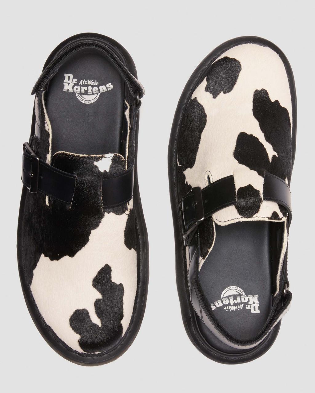 Mulas Dr Martens Jorge II Hair-on Animal Print Slingback Mujer Negras | 45292563