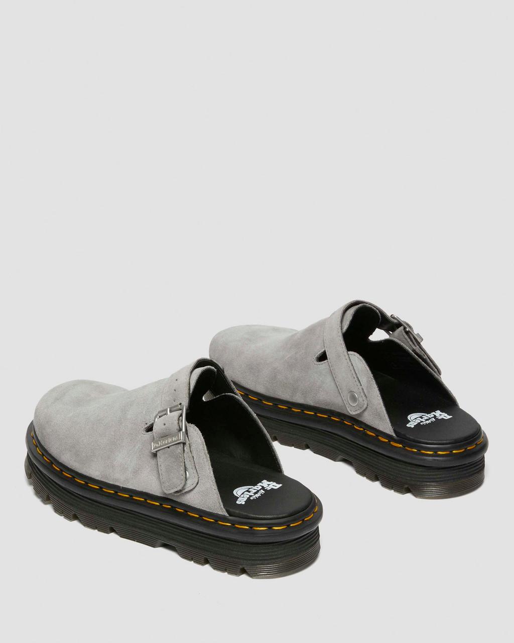 Mulas Dr Martens Zebzag Suede Slingback Platform Hombre Gris | 36830732