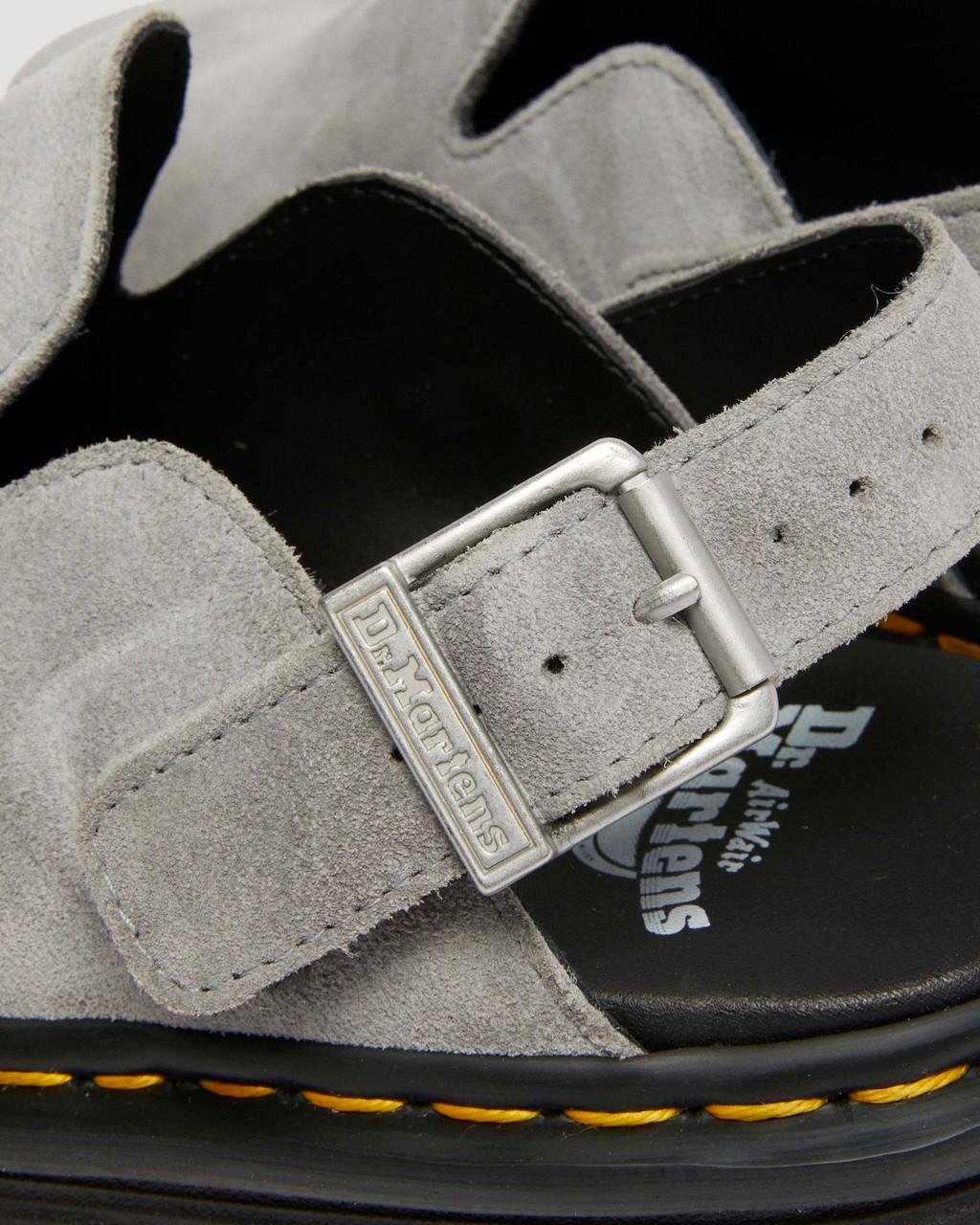 Mulas Dr Martens Zebzag Suede Slingback Platform Hombre Gris | 36830732