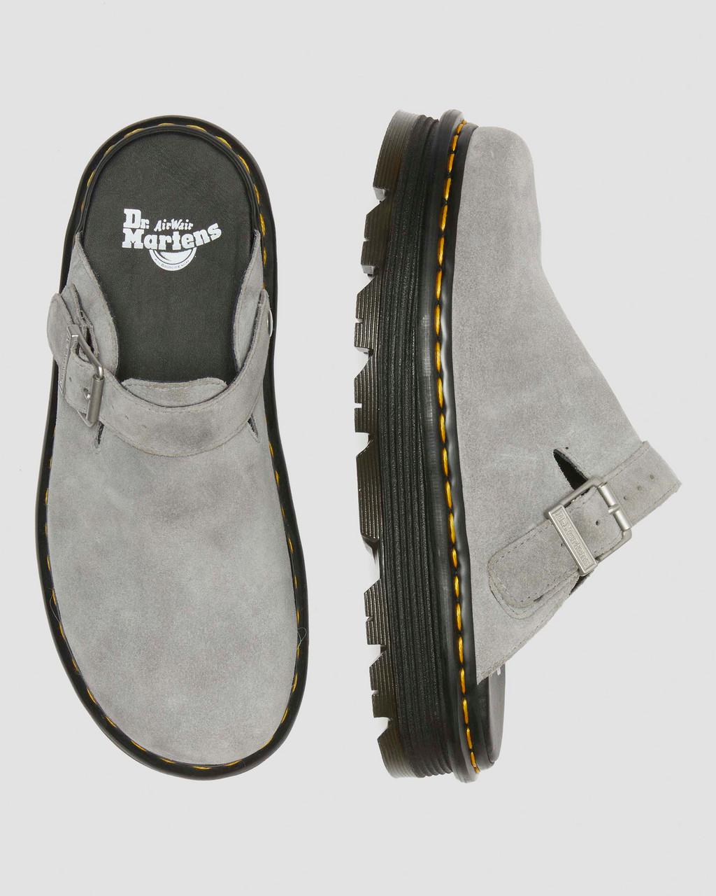 Mulas Dr Martens Zebzag Suede Slingback Platform Hombre Gris | 36830732