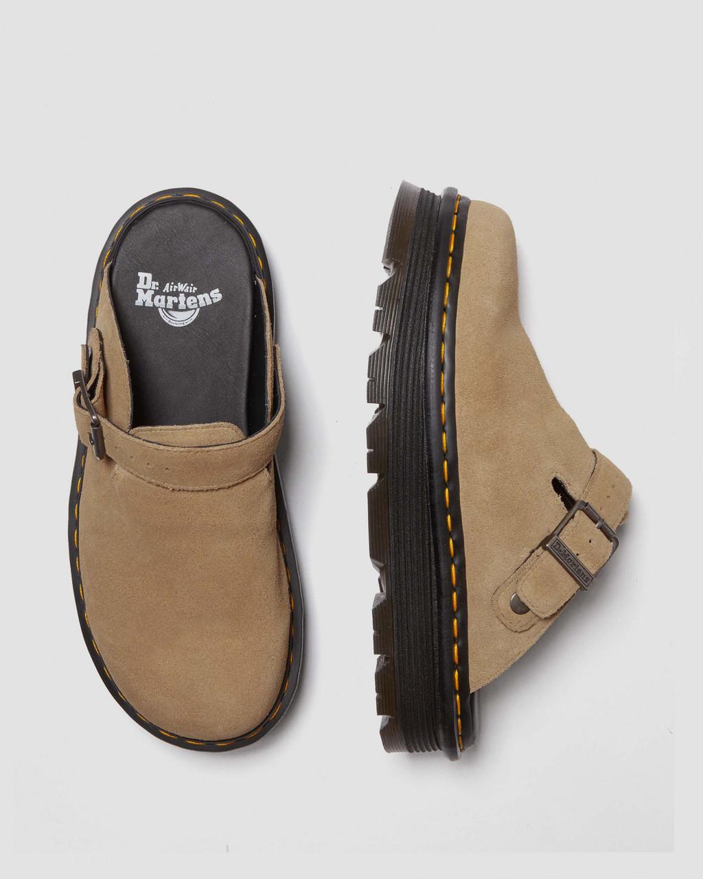 Mulas Dr Martens Zebzag Suede Slingback Platform Hombre Marrones | 58727665