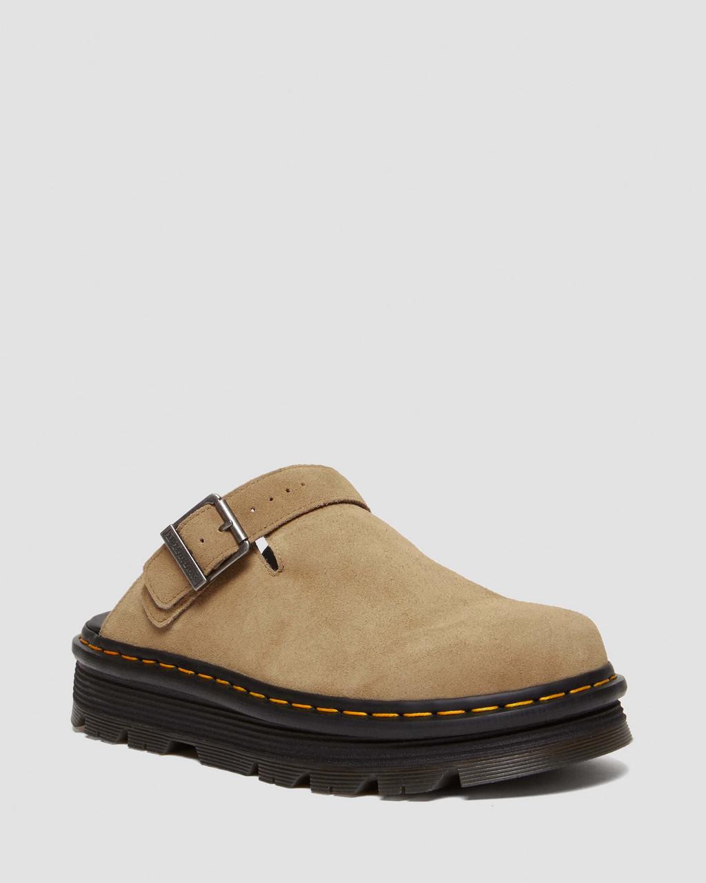Mulas Dr Martens Zebzag Suede Slingback Platform Hombre Marrones | 58727665