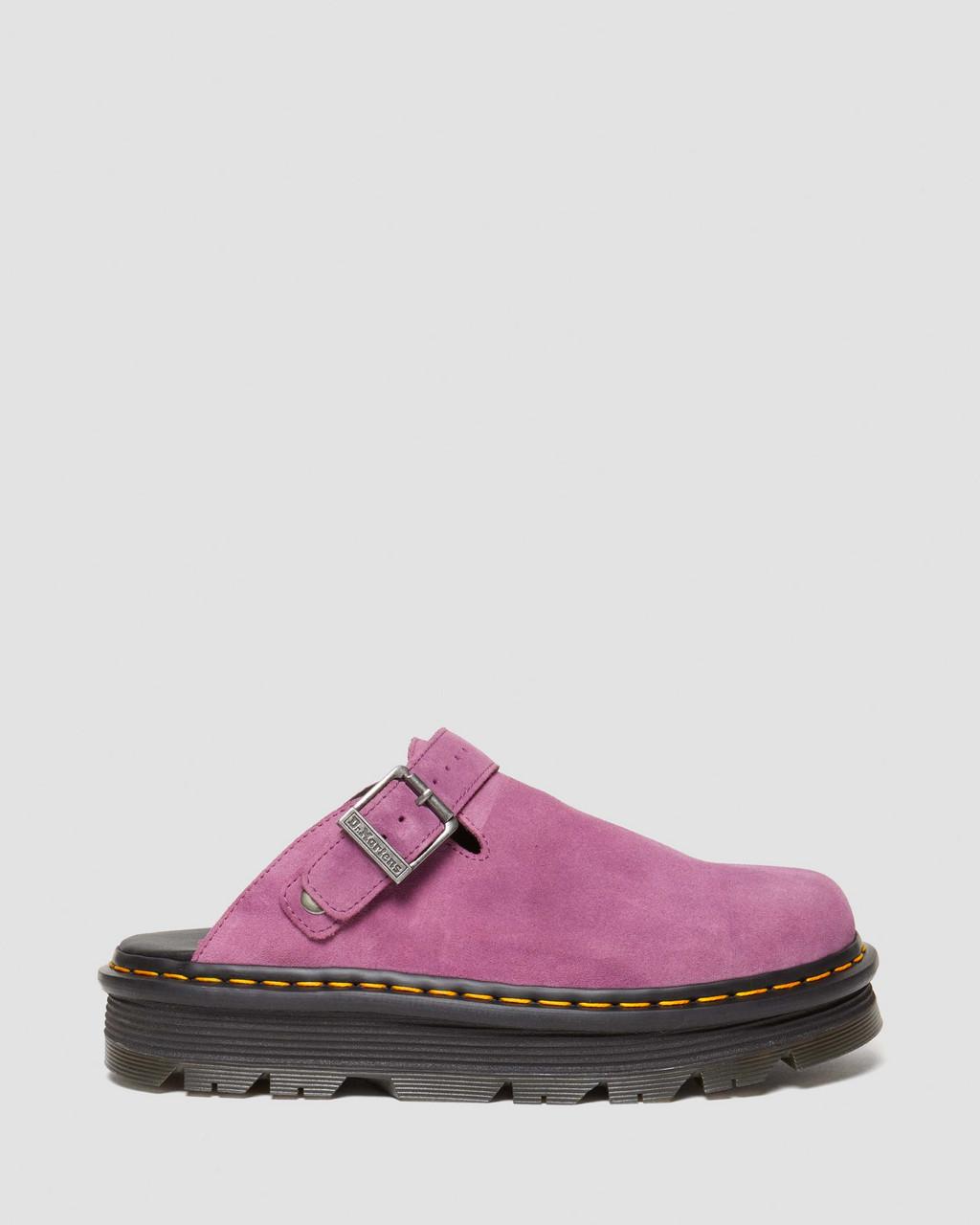 Mulas Dr Martens Zebzag Suede Slingback Platform Hombre Moradas | 61972152