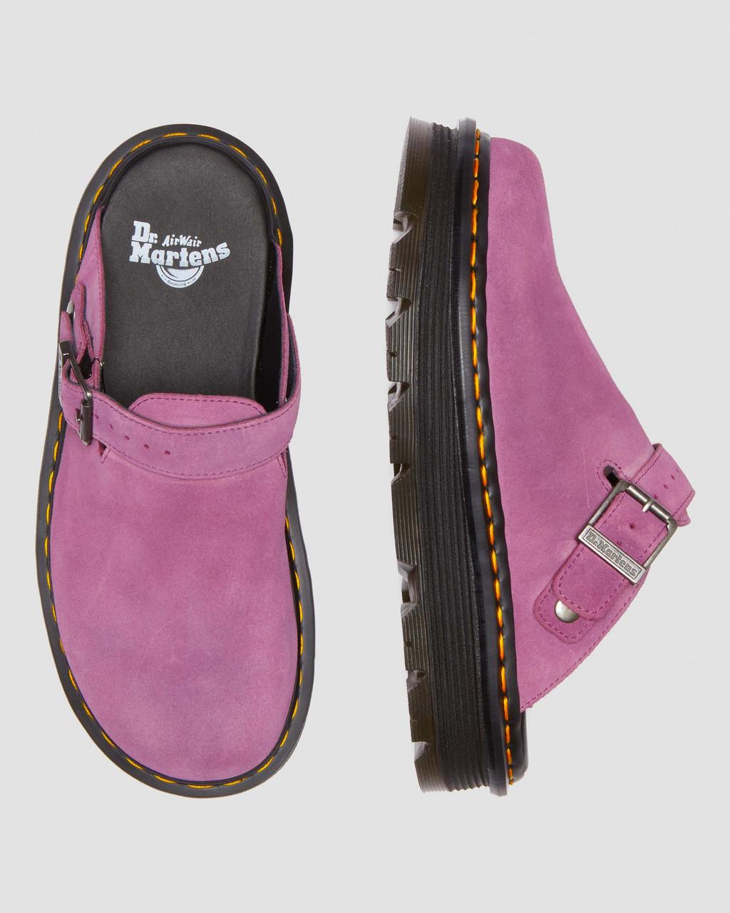 Mulas Dr Martens Zebzag Suede Slingback Platform Hombre Moradas | 61972152