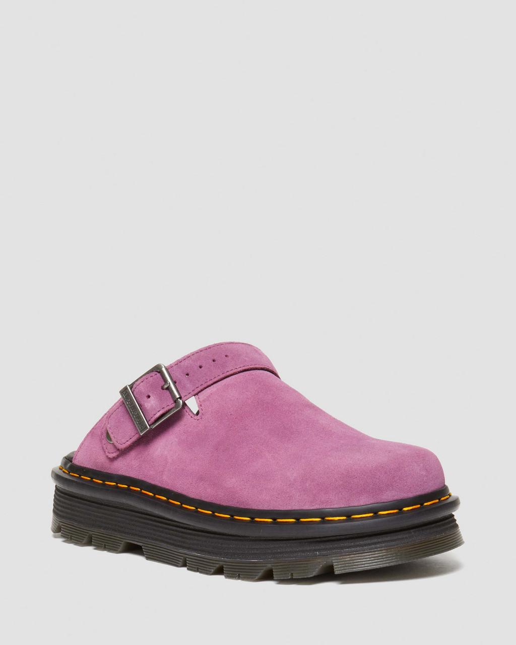 Mulas Dr Martens Zebzag Suede Slingback Platform Hombre Moradas | 61972152