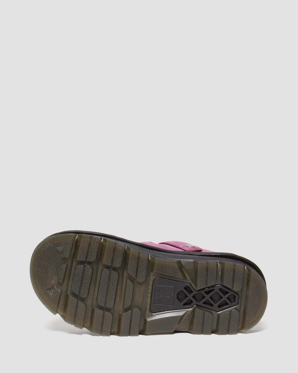Mulas Dr Martens Zebzag Suede Slingback Platform Mujer Moradas | 11626341