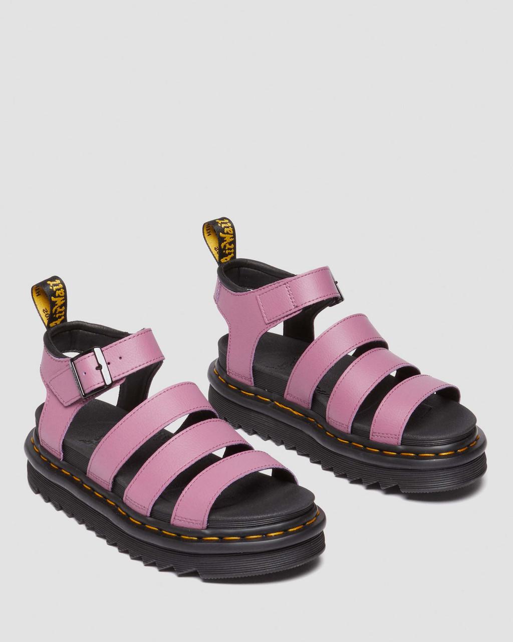 Sandalias Dr Martens Blaire Athena Leather Strap Mujer Moradas | 28192581