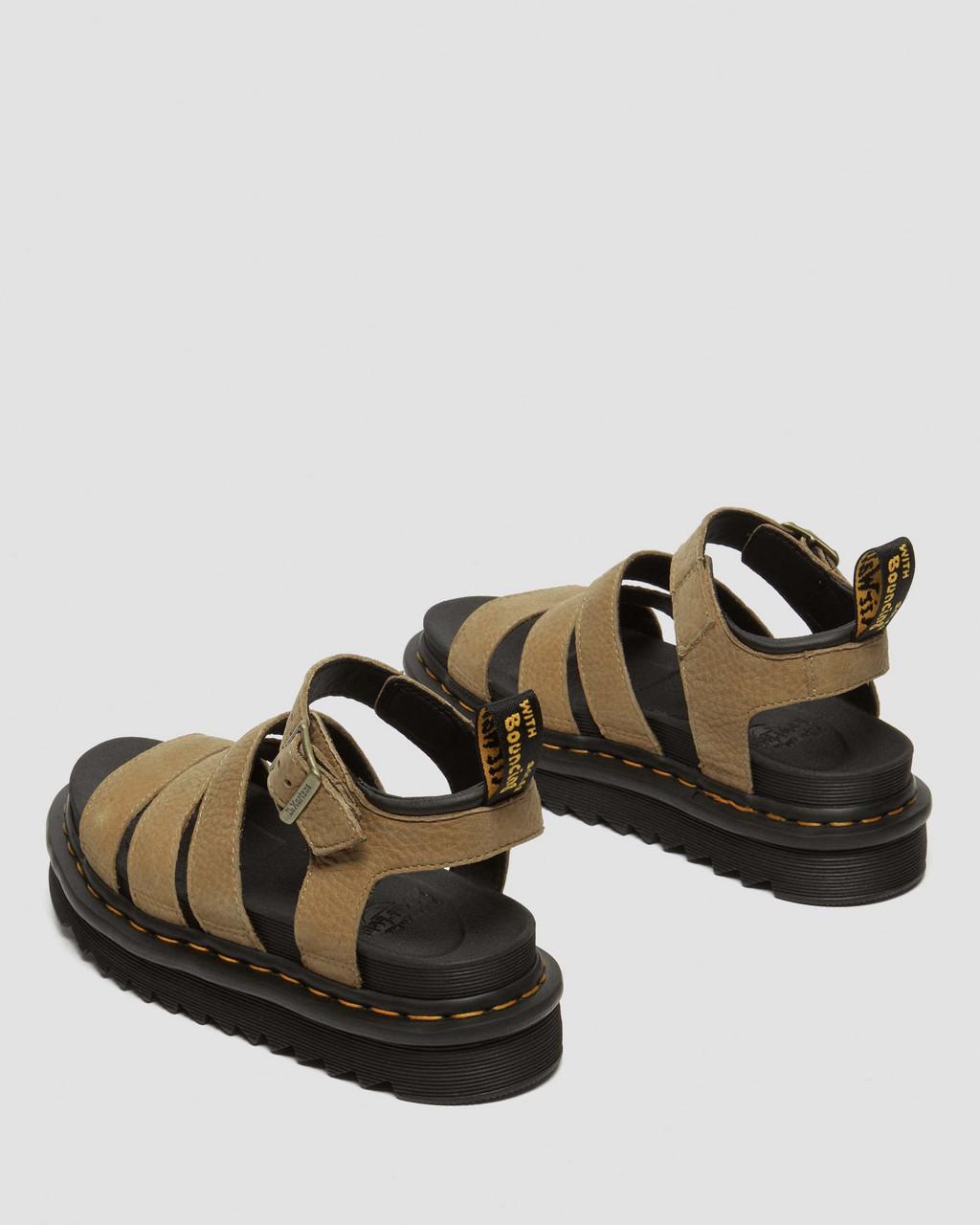 Sandalias Dr Martens Blaire Tumbled Nubuck Leather Mujer Marrones | 66183898