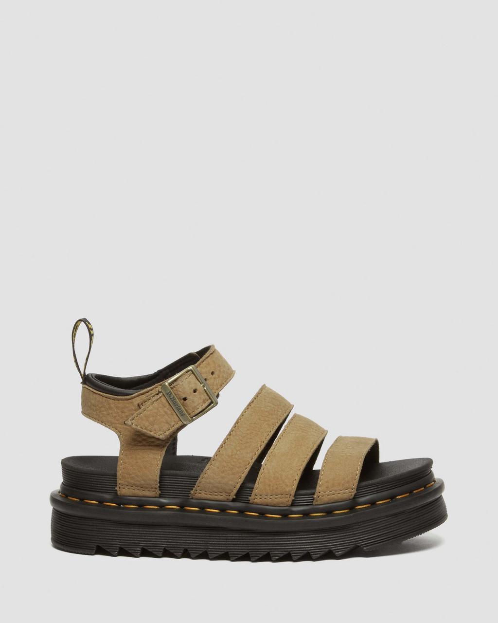 Sandalias Dr Martens Blaire Tumbled Nubuck Leather Mujer Marrones | 66183898