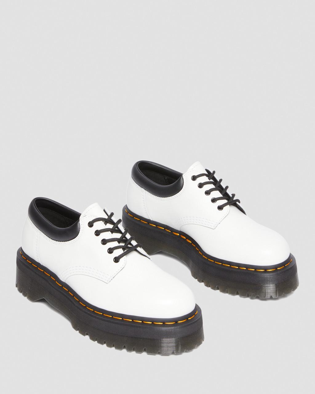 Zapatos Casuales Dr Martens 8053 Leather Platform Mujer Blancas | 75279711
