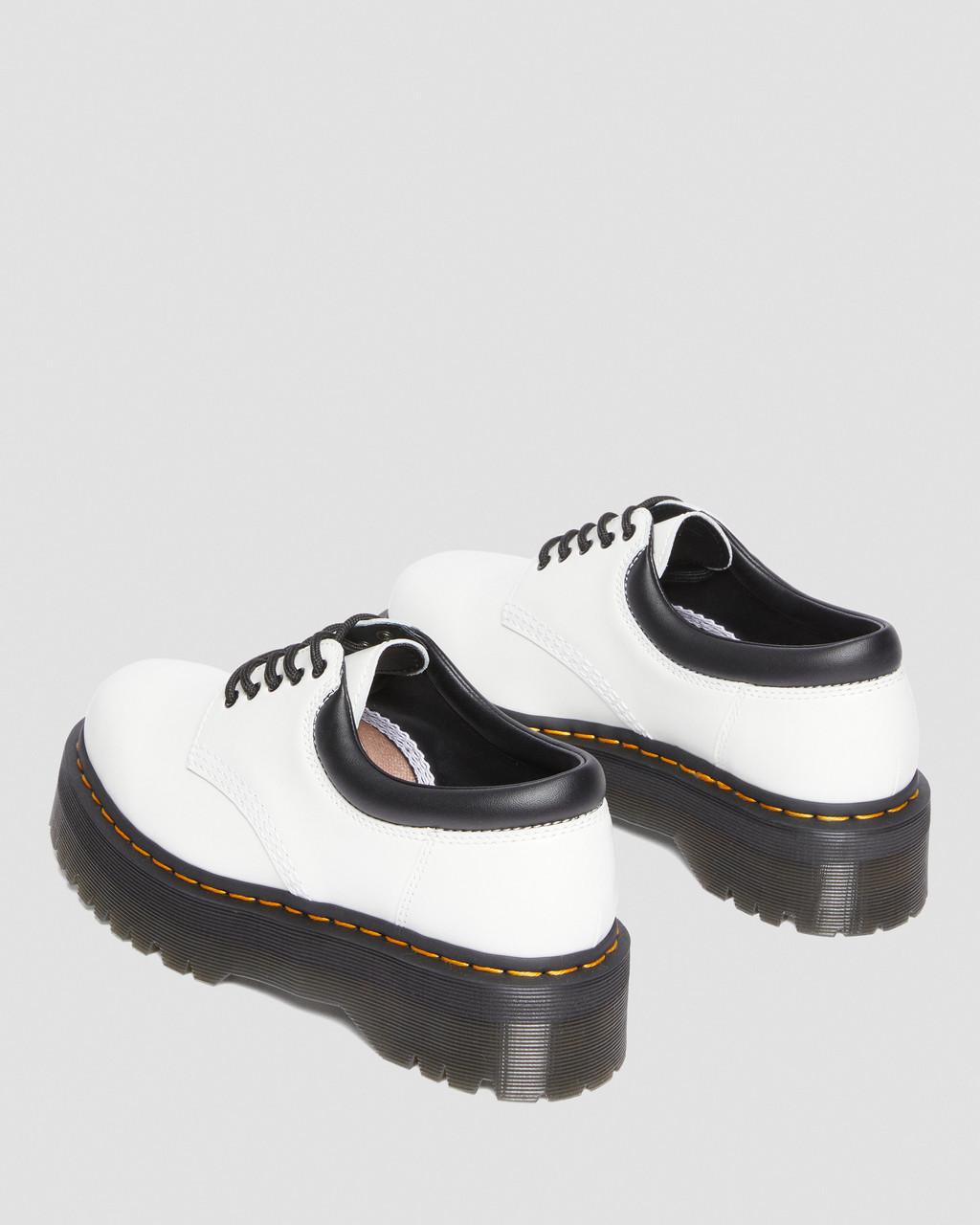 Zapatos Casuales Dr Martens 8053 Leather Platform Mujer Blancas | 75279711