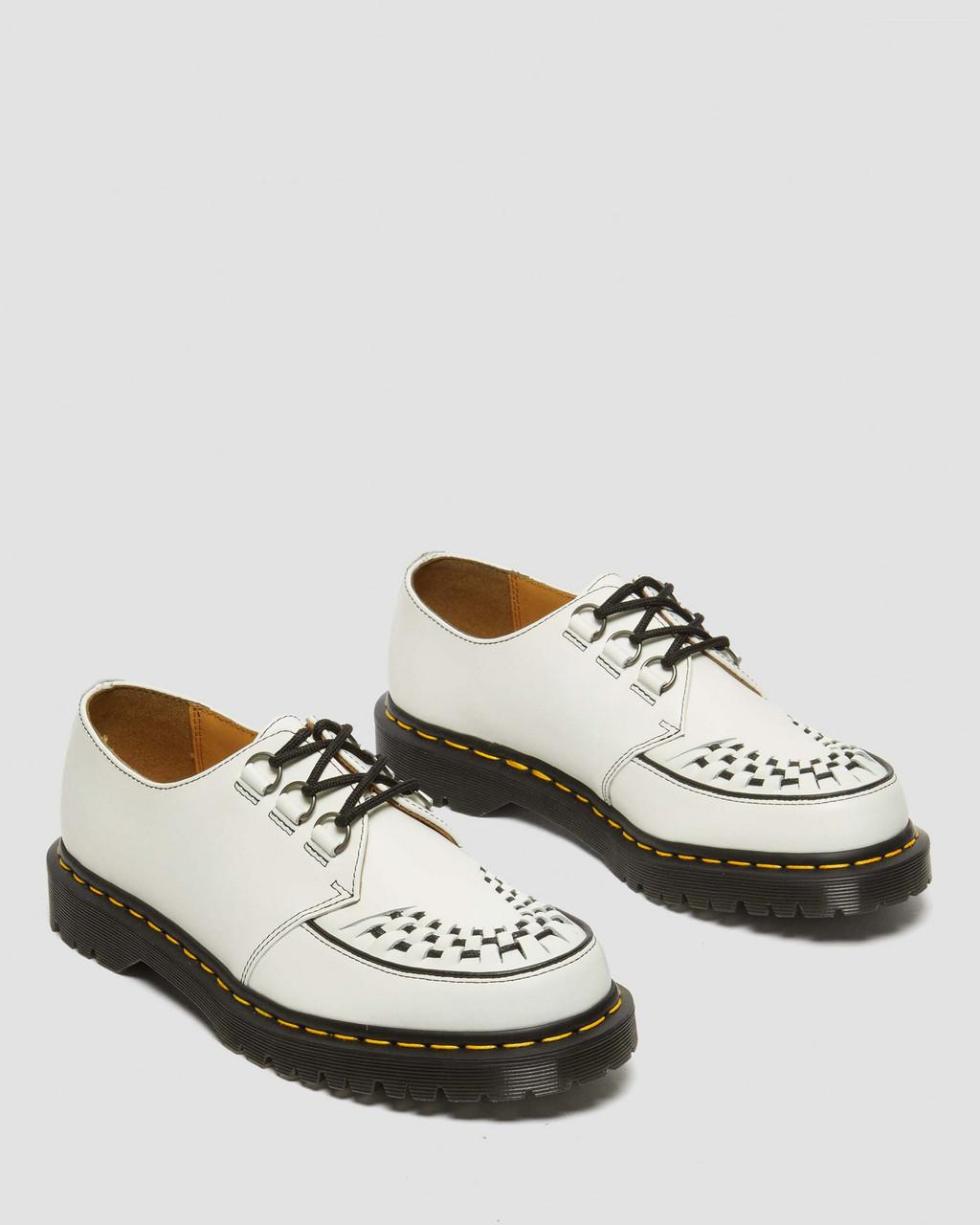Zapatos Creepers Dr Martens Ramsey Smooth Leather Hombre Blancas | 64598028