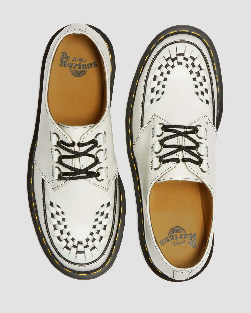 Zapatos Creepers Dr Martens Ramsey Smooth Leather Hombre Blancas | 64598028