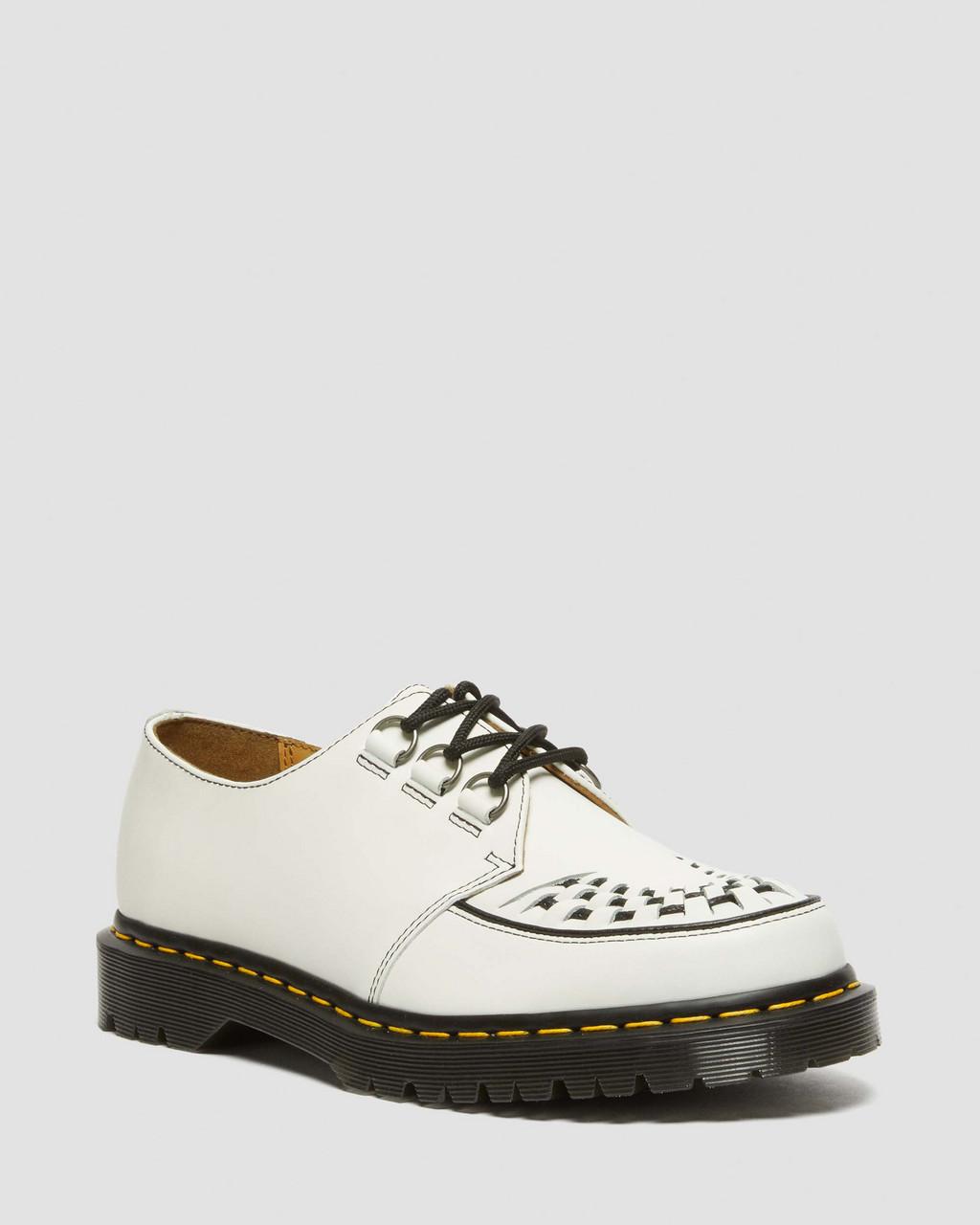 Zapatos Creepers Dr Martens Ramsey Smooth Leather Hombre Blancas | 64598028
