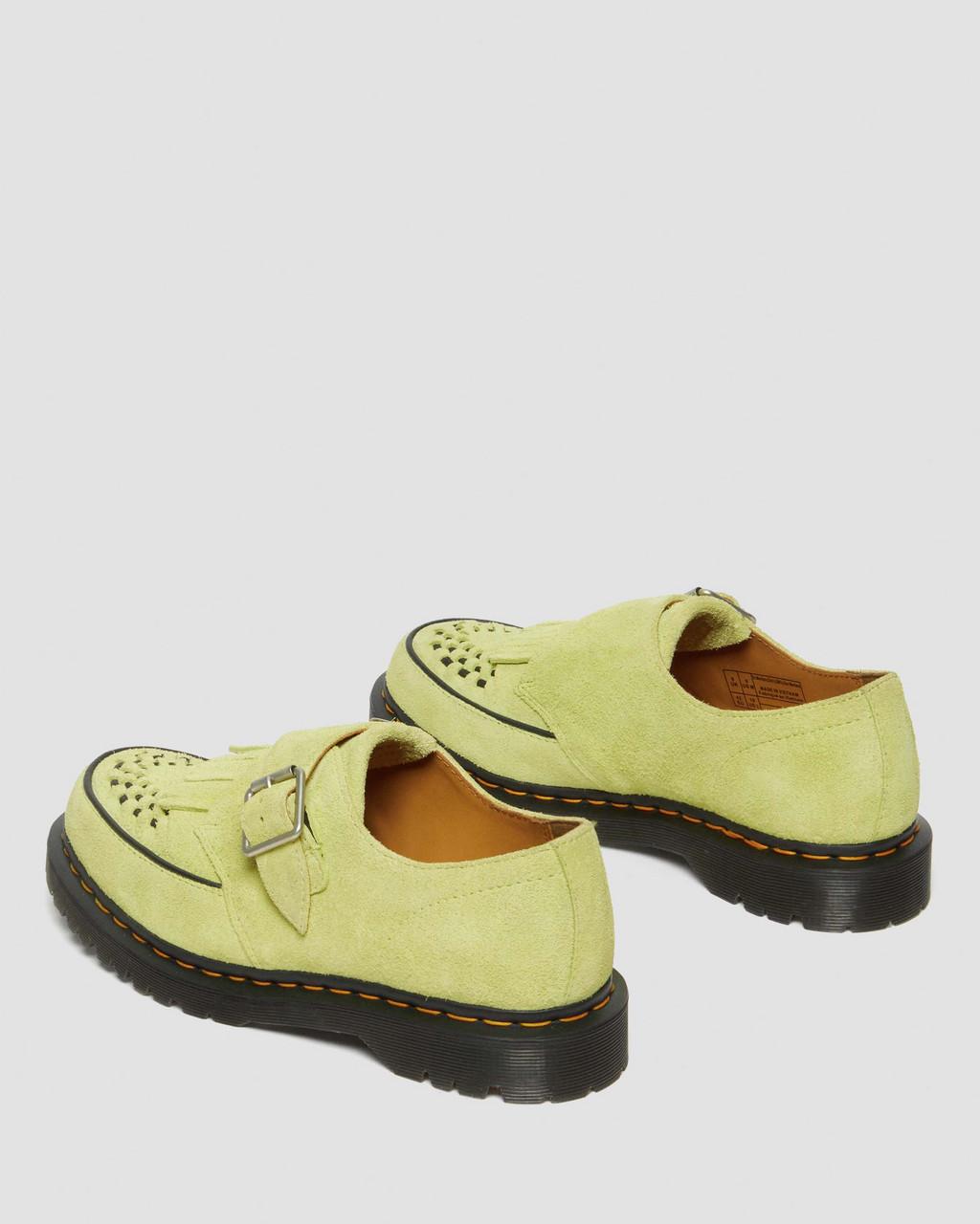 Zapatos Creepers Dr Martens Ramsey Suede Kiltie Buckle Mujer Verde | 99568931