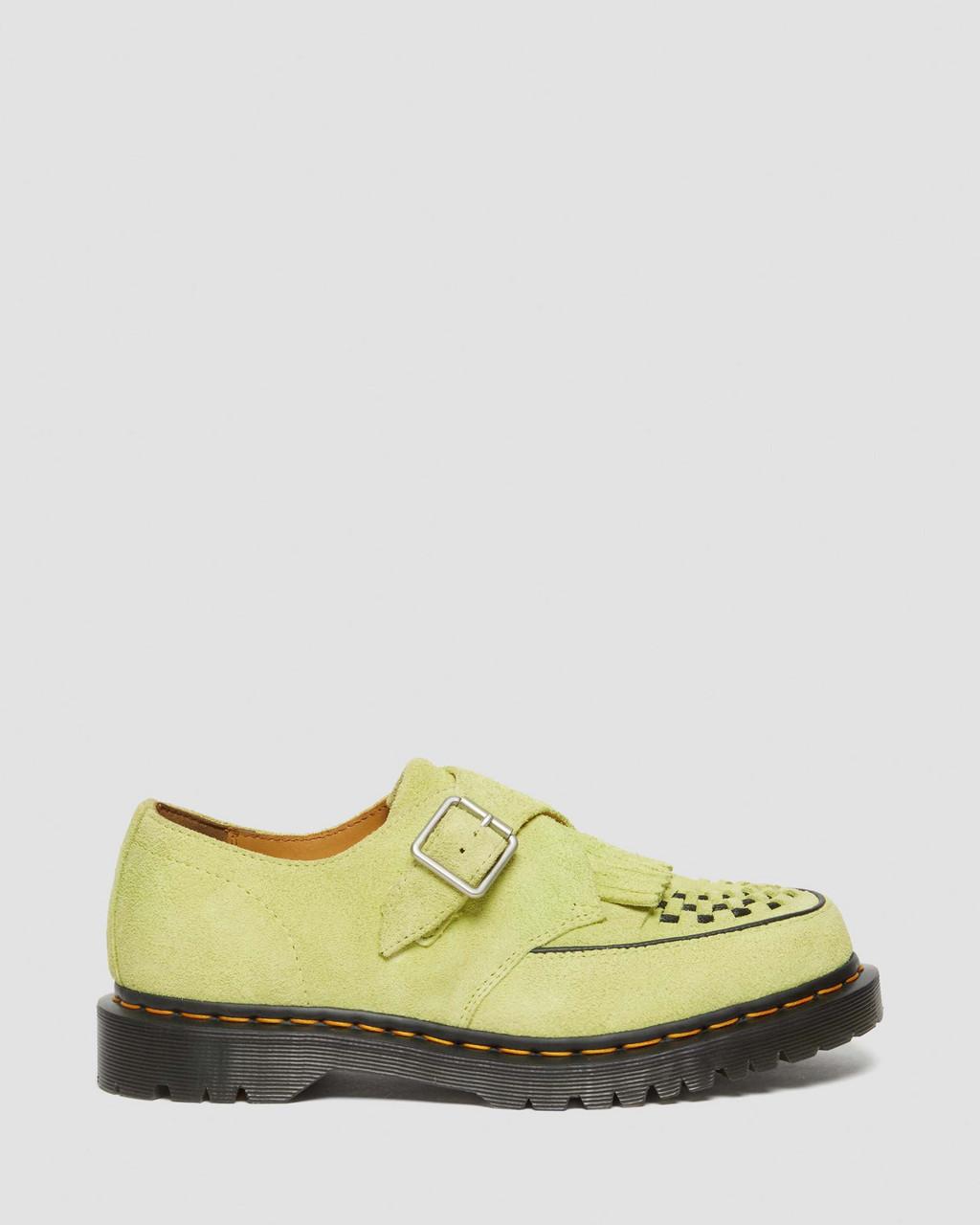 Zapatos Creepers Dr Martens Ramsey Suede Kiltie Buckle Mujer Verde | 99568931