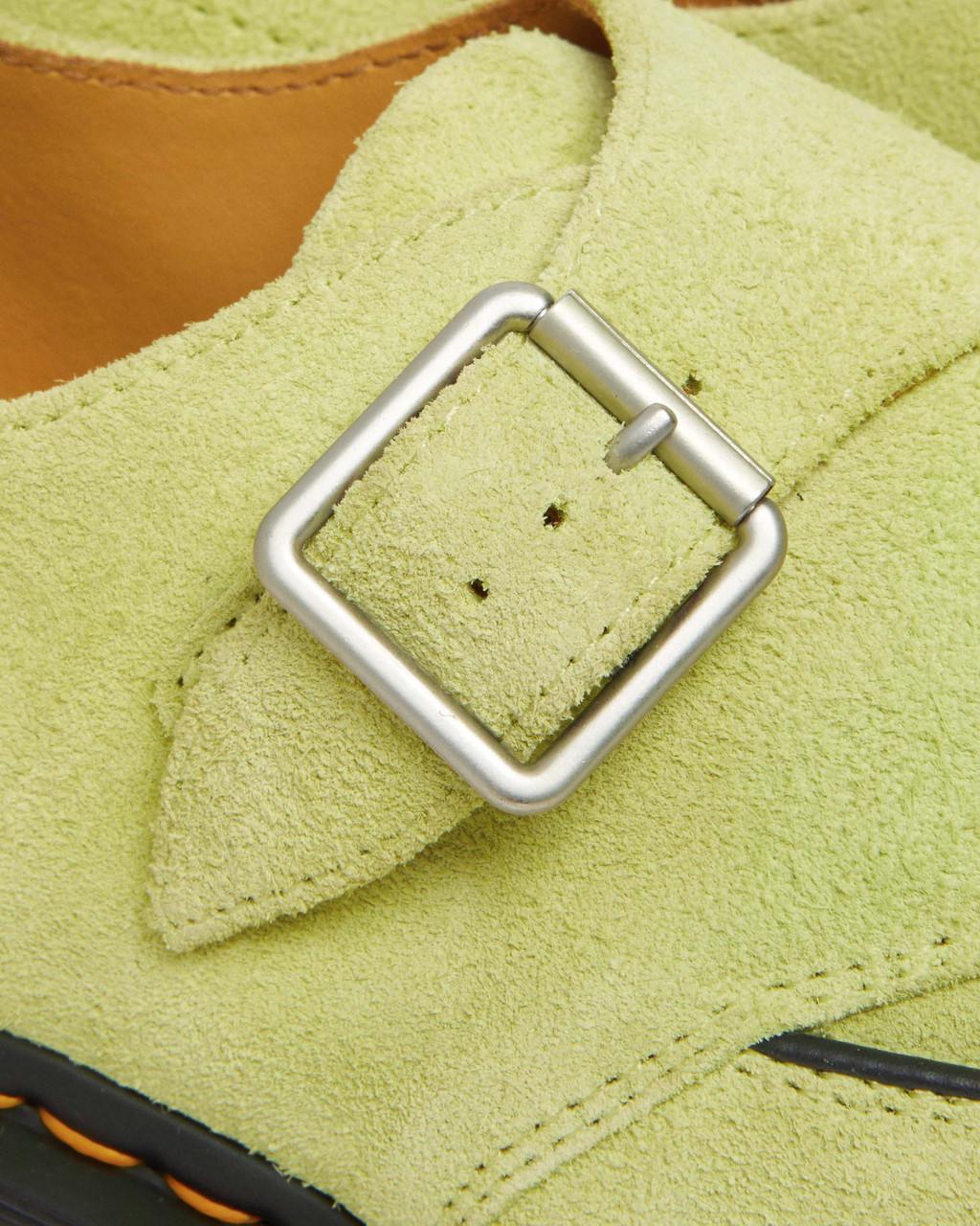 Zapatos Creepers Dr Martens Ramsey Suede Kiltie Buckle Mujer Verde | 99568931