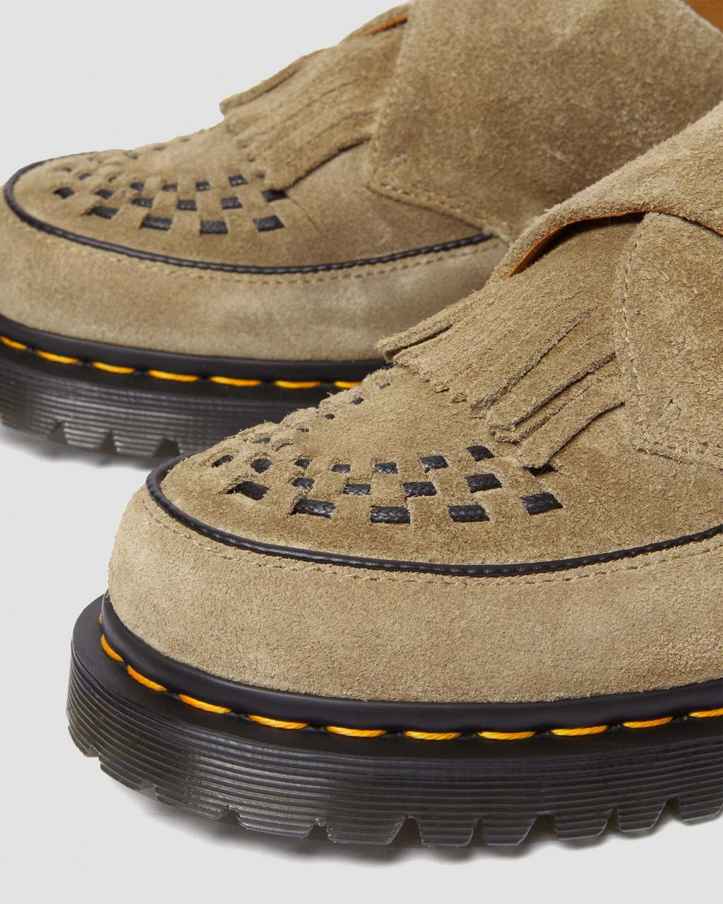 Zapatos Creepers Dr Martens Ramsey Suede Kiltie Buckle Mujer Marrones | 70910227