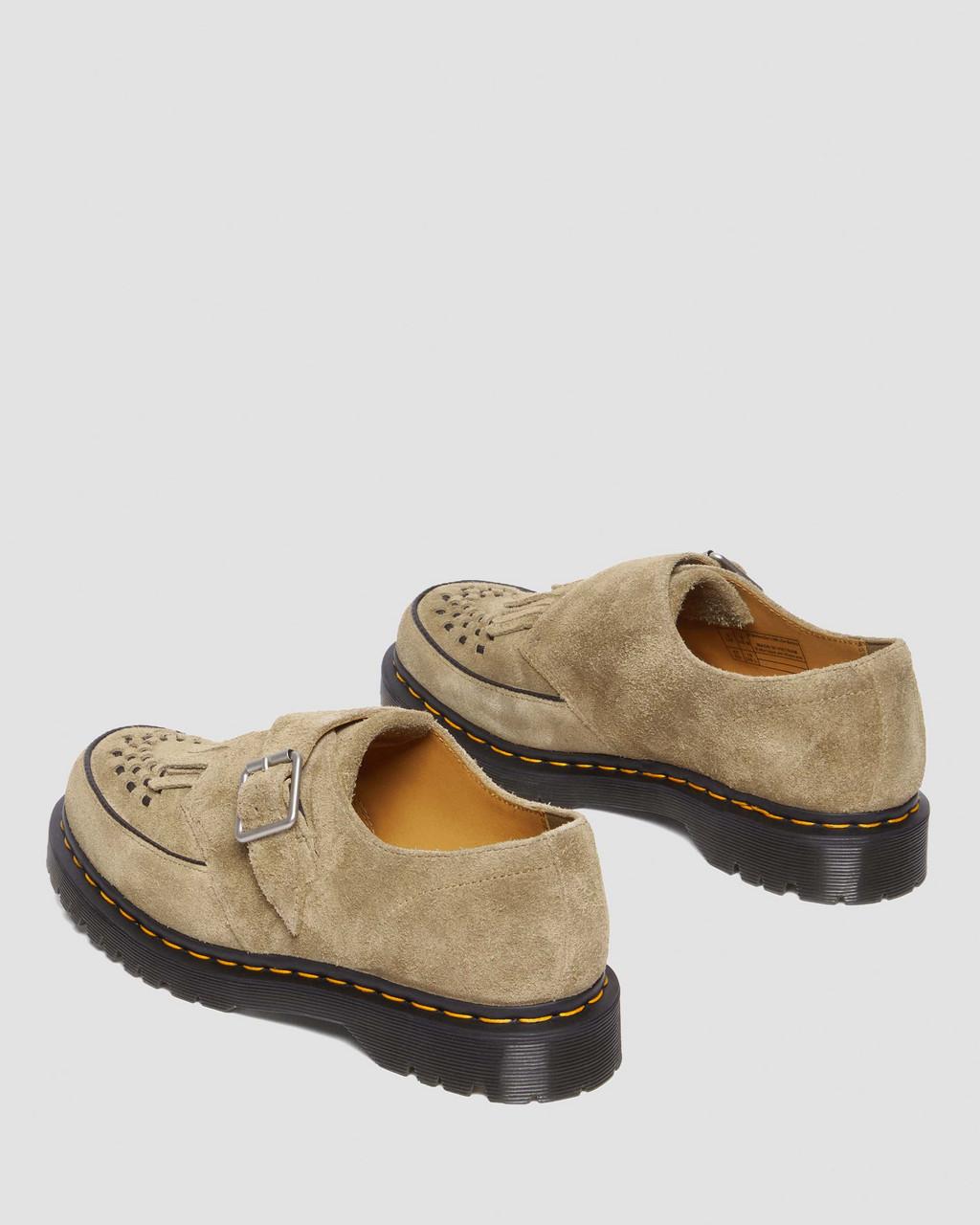 Zapatos Creepers Dr Martens Ramsey Suede Kiltie Buckle Mujer Marrones | 70910227