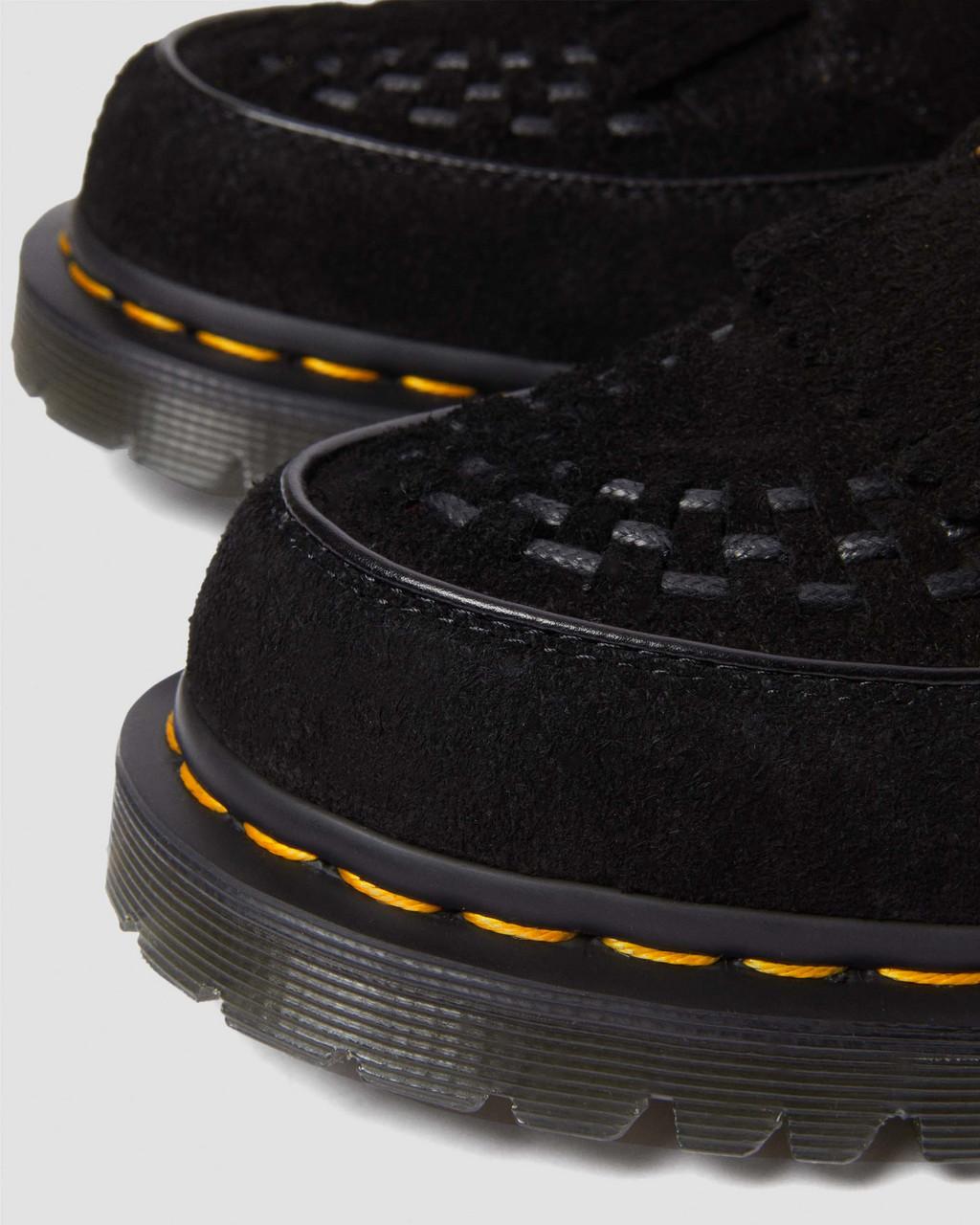 Zapatos Creepers Dr Martens Ramsey Suede Kiltie Buckle Mujer Negras | 74456447