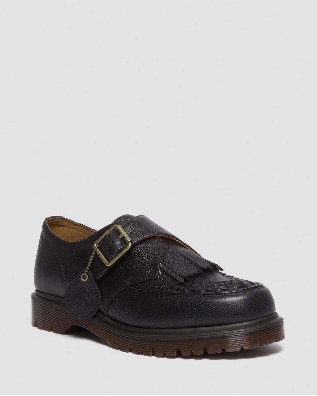 Zapatos Creepers Dr Martens Ramsey Westminster Leather Buckle Mujer Negras | 73078838