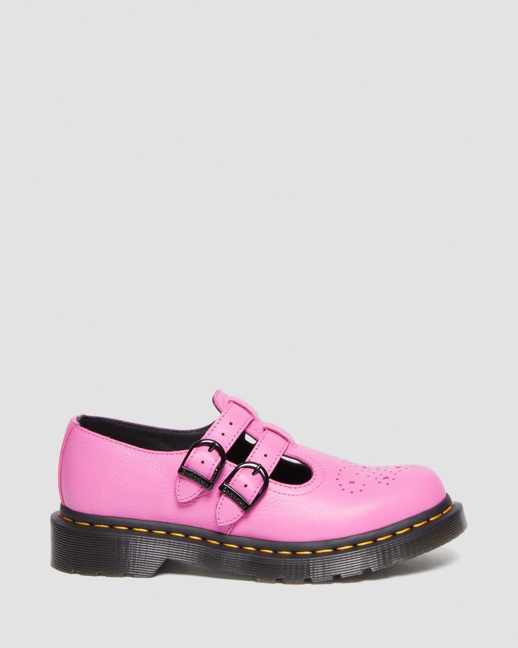 Zapatos Mary Jane Dr Martens 8065 Virginia Leather Mujer Rosas | 87445016