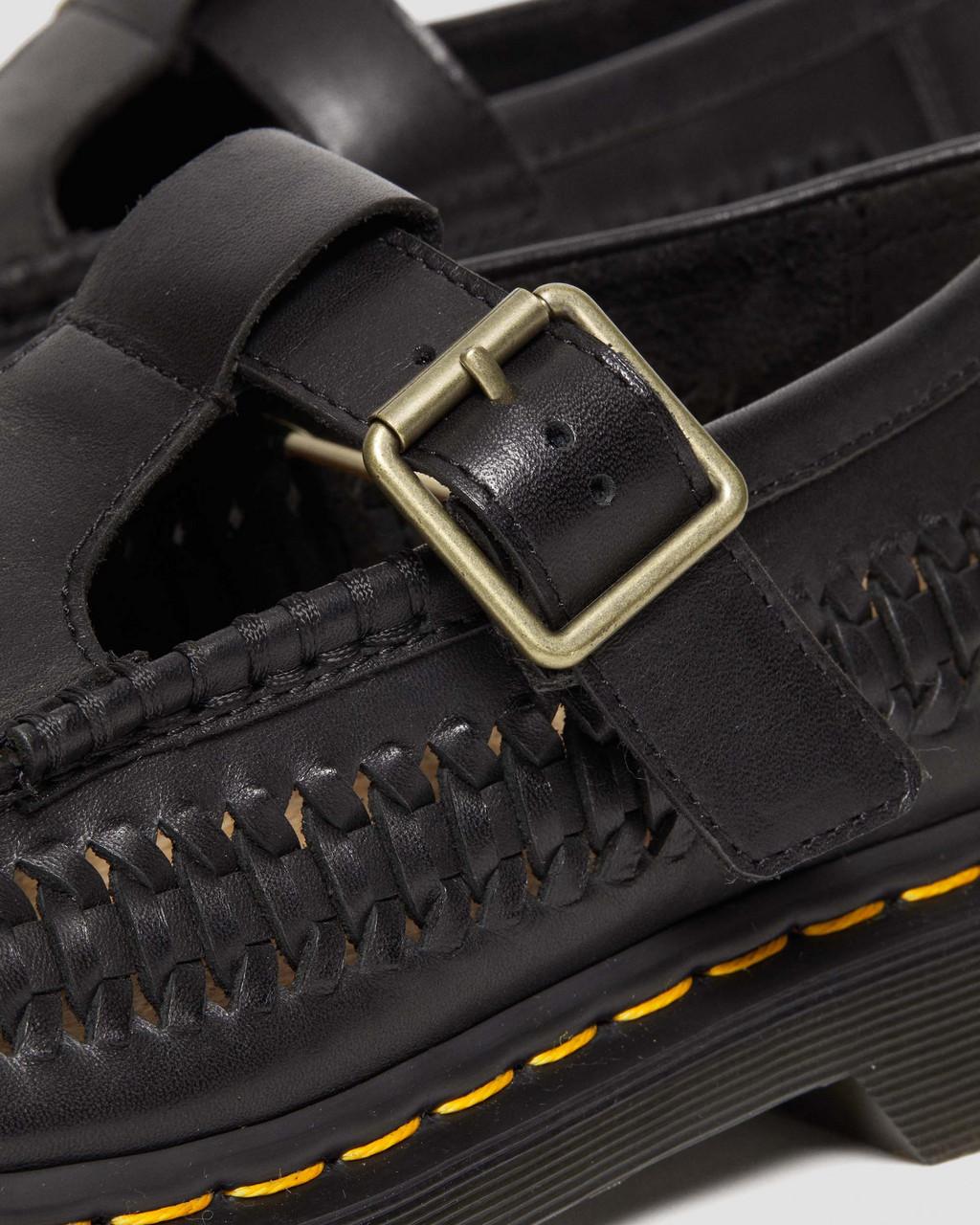 Zapatos Mary Jane Dr Martens Adrian T-Bar Leather Mujer Negras | 69466785