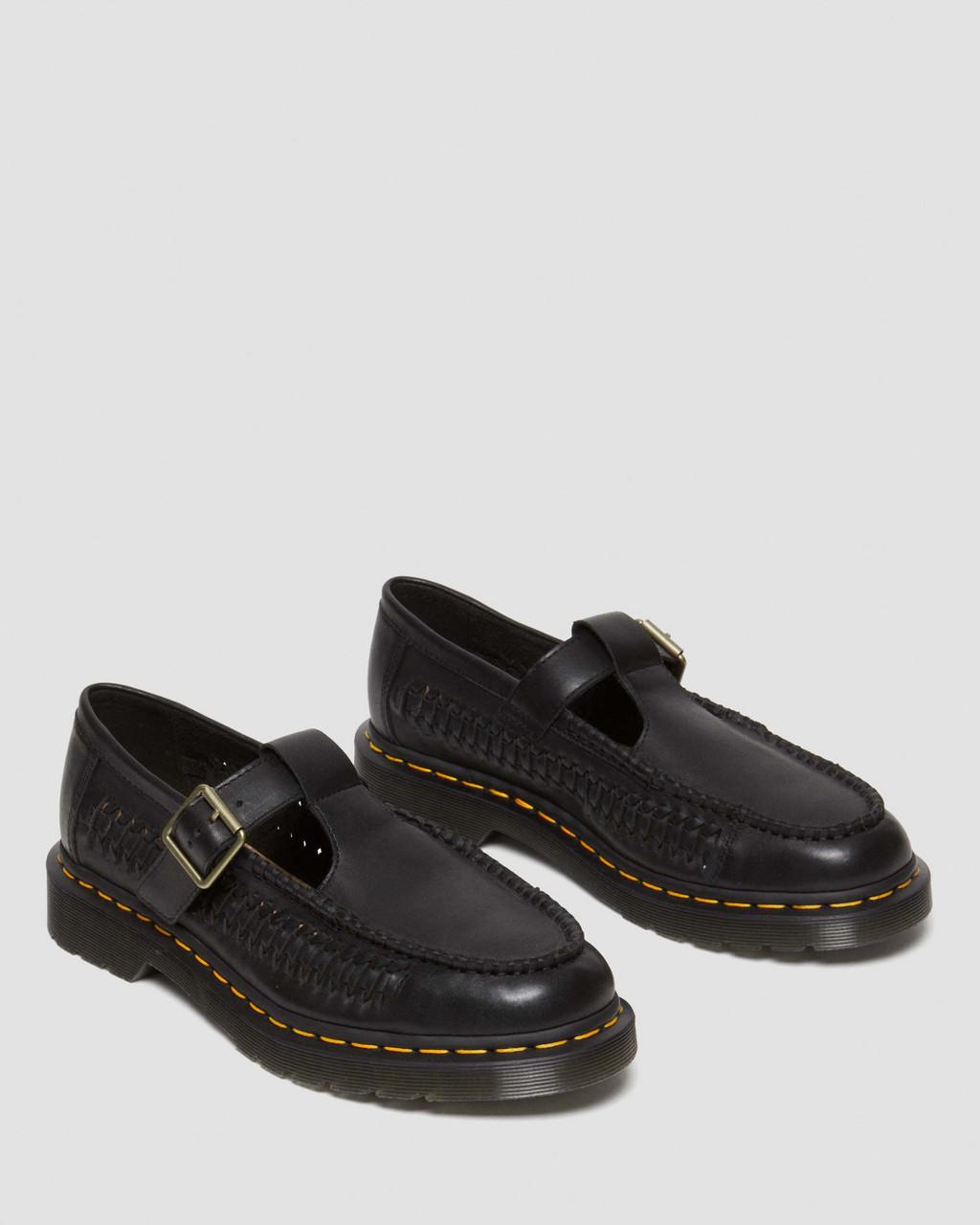 Zapatos Mary Jane Dr Martens Adrian T-Bar Leather Mujer Negras | 69466785