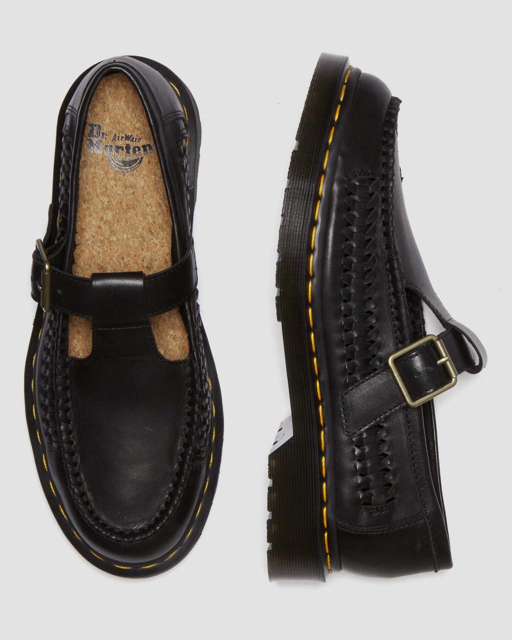 Zapatos Mary Jane Dr Martens Adrian T-Bar Leather Mujer Negras | 69466785