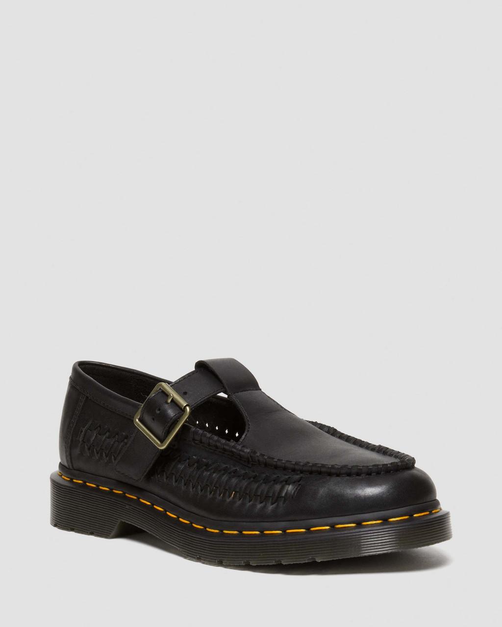 Zapatos Mary Jane Dr Martens Adrian T-Bar Leather Mujer Negras | 69466785