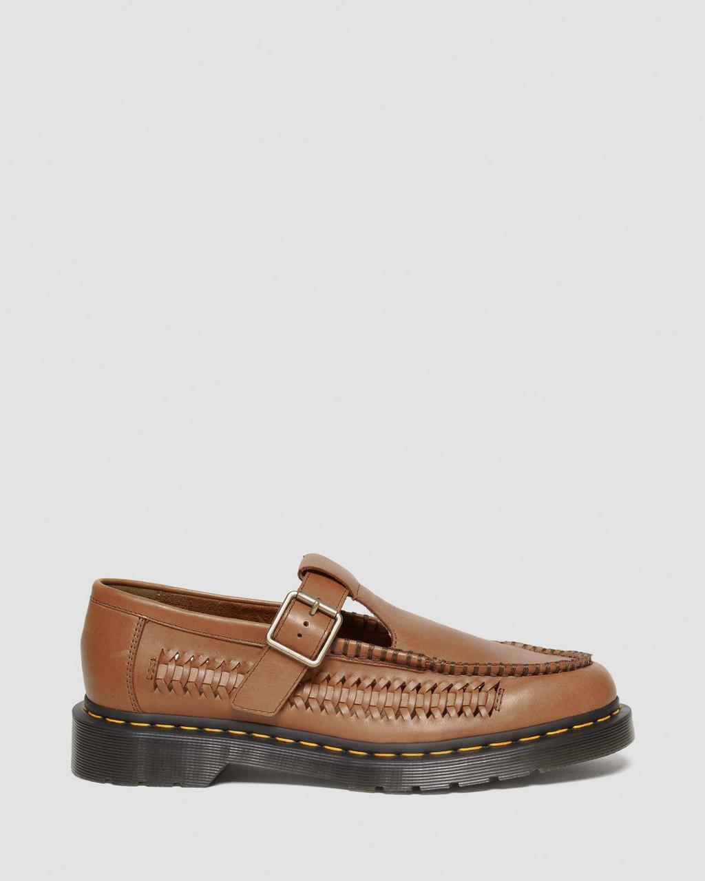 Zapatos Mary Jane Dr Martens Adrian T-Bar Leather Mujer Marrones | 17184713