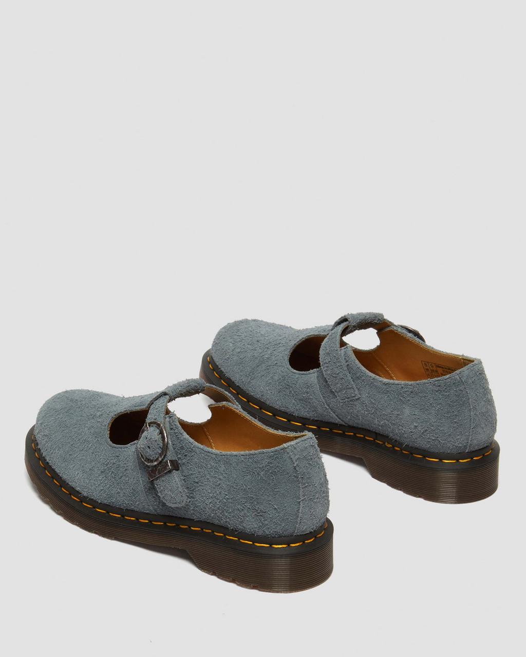 Zapatos Mary Jane Dr Martens T-Bar Suede Hombre Gris | 91415823