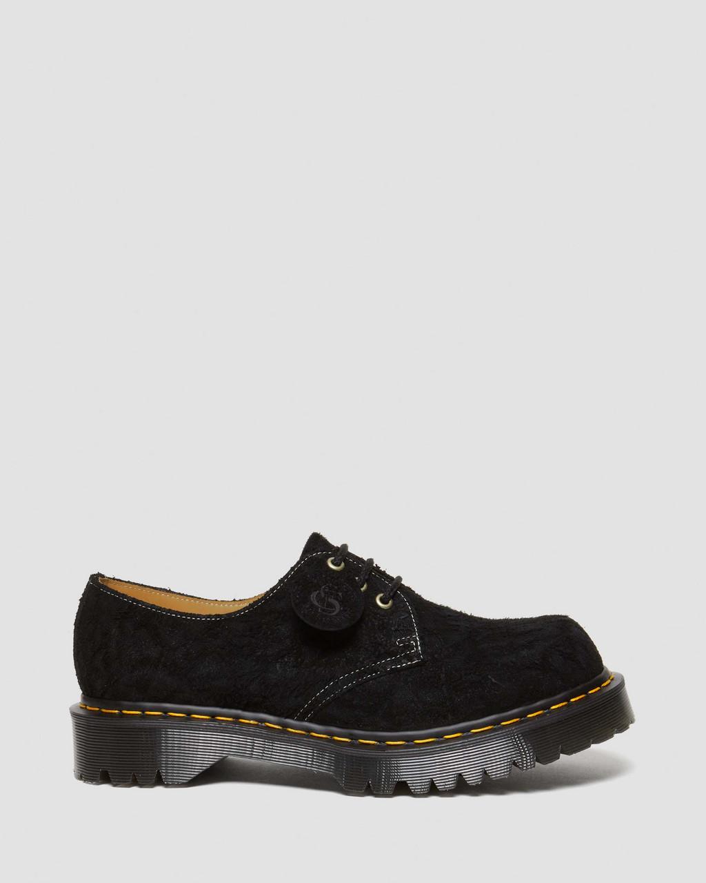 Zapatos Oxford Dr Martens 1461 Bex Made in England Emboss Suede Mujer Negras | 43100040