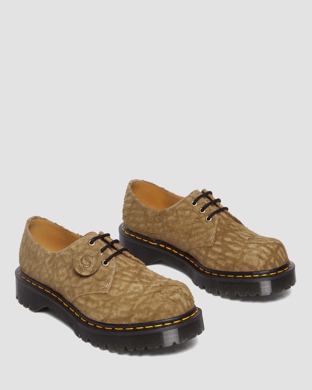 Zapatos Oxford Dr Martens 1461 Bex Made in England Emboss Suede Mujer Marrones | 57738090
