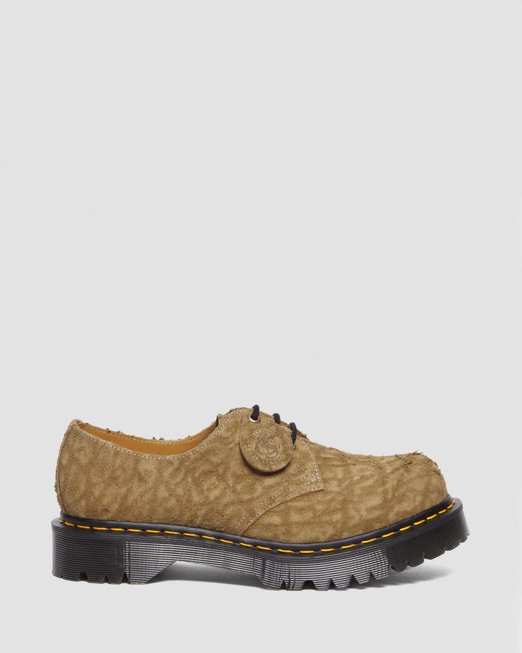 Zapatos Oxford Dr Martens 1461 Bex Made in England Emboss Suede Mujer Marrones | 57738090
