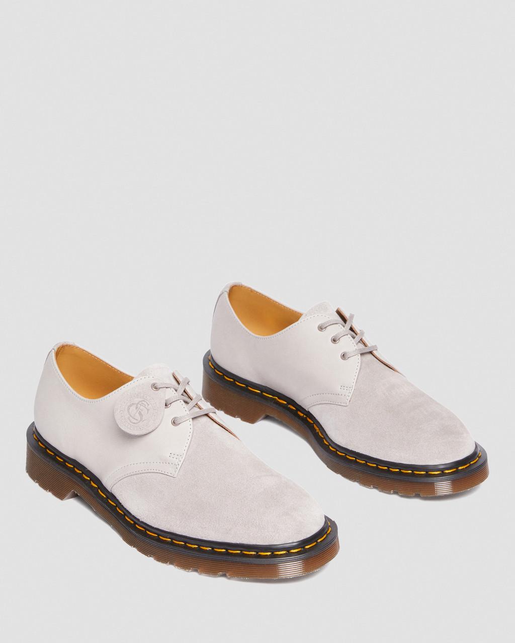Zapatos Oxford Dr Martens 1461 Made in England Suede Mujer Gris | 92417292