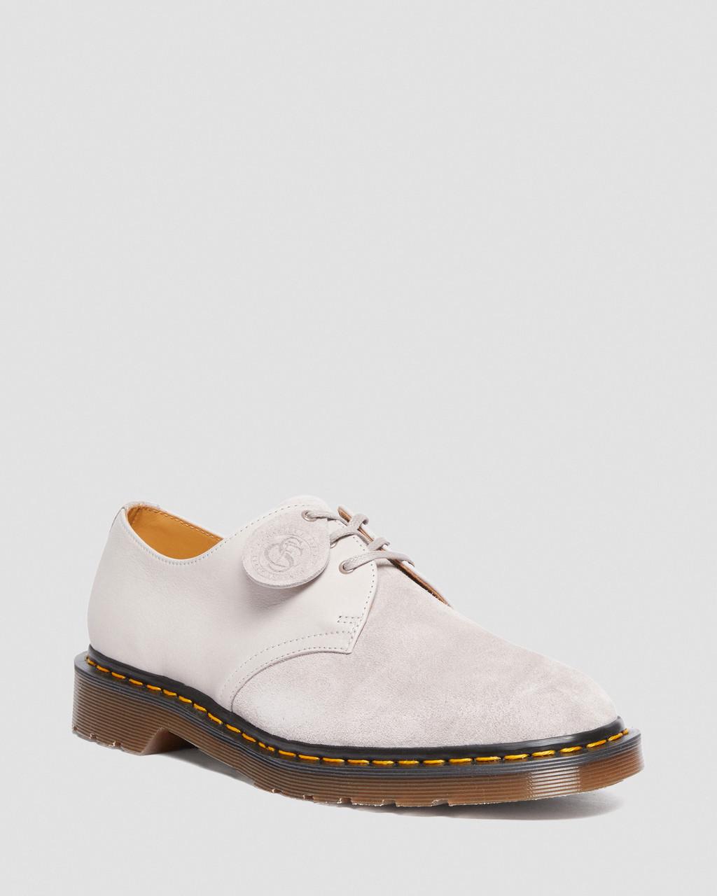 Zapatos Oxford Dr Martens 1461 Made in England Suede Mujer Gris | 92417292